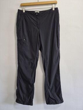 L.L. Bean Womens Black Nylon Blend Hiking Pants Size 8
